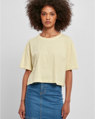 Дамска къса тениска в жълто Ladies Short Oversized Tee