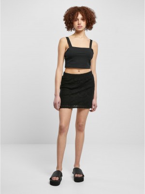 Дамска мини пола в черен цвят Urban Classics Mini Skirt