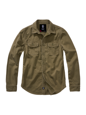 Дамска риза в масленозелено Brandit Vintageshirt