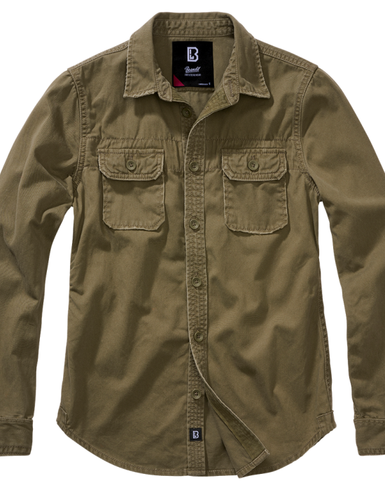 Дамска риза в масленозелено Brandit Vintageshirt, Блузи - Lit.bg