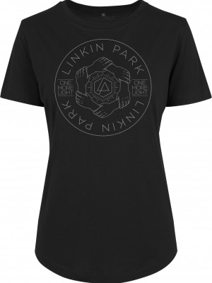 Дамска тениска Merchcode Linkin Park Hex Circle в черен цвят