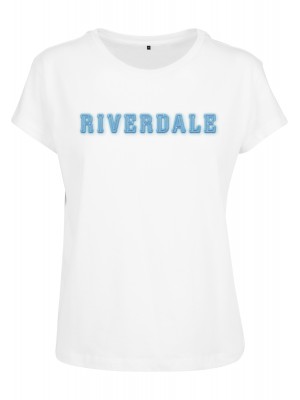 Дамска тениска Merchcode Riverdale Logo в бял цвят