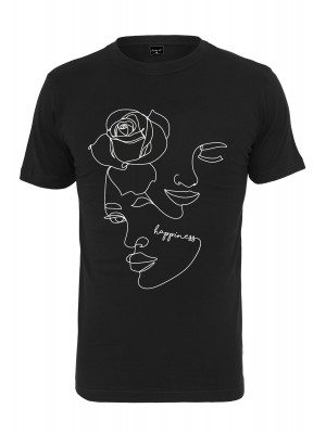 Дамска тениска в черно Mister Tee Ladies One Line Rose 