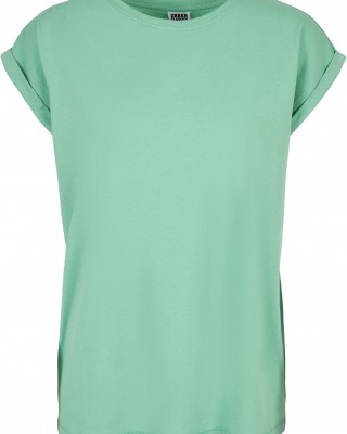 Дамска тениска в цвят мента от Urban Classics Ladies Extended Shoulder