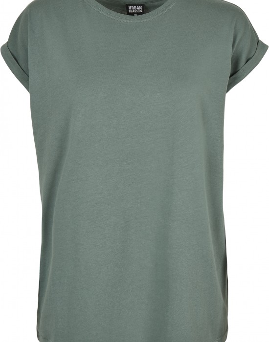 Дамска тениска в зелено от Urban Classics Ladies Extended Shoulder, Тениски - Lit.bg Дамска тениска в зелено от Urban Classics Ladies Extended Shoulder, Жени - Lit.bg