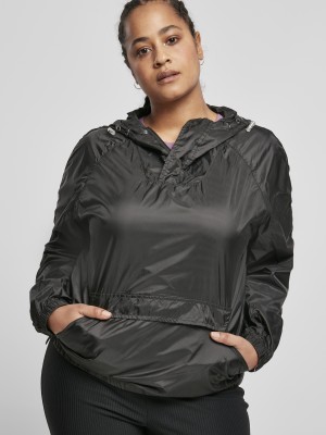 Дамска ветровка в черно Ladies Transparent Jacket