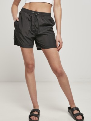Дамски къси панталони в черен цвят Urban Classics Crinkle