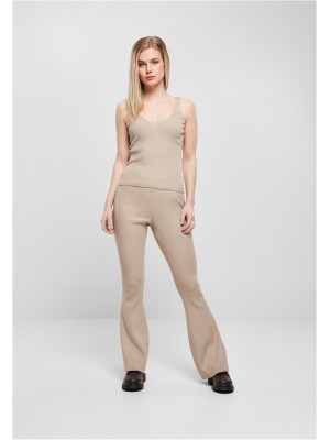 Дамски плетен потник в бежов цвят Ladies Top 