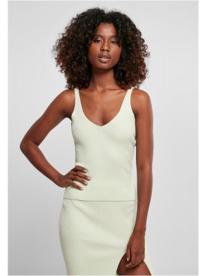 Дамски плетен потник в цвят мента Ladies Top 