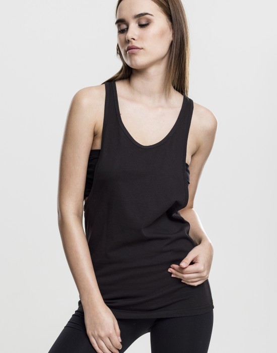 Дамски потник в черен цвят Urban Classics Ladies Loose Tank black, Жени - Lit.bg