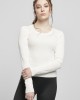 Дамски пуловер в бял пясъчен цвят Urban Classics Ladies Wide Neckline Sweater, Жени - Lit.bg