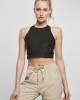 Дамски спортен къс топ Urban Classics Cropped Shiny Rib, Жени - Lit.bg