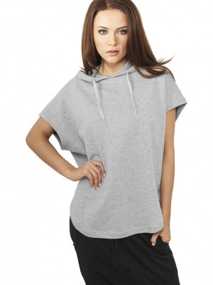 Дамски суичър без ръкави Urban Classics в сив цвят