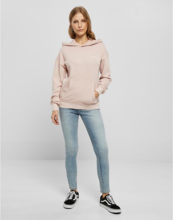 Дамски суичър с качулка в розов цвят Urban Classics Terry Hoody, Суичъри - Lit.bg