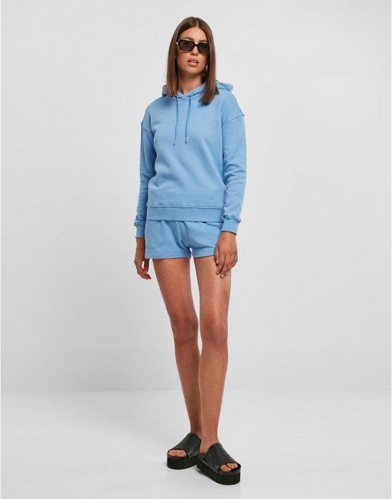 Дамски суичър с качулка в светлосин цвят Urban Classics Ladies Organic Hoody, Суичъри - Lit.bg Дамски суичър с качулка в светлосин цвят Urban Classics Ladies Organic Hoody, Суичъри - Lit.bg