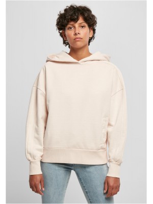 Дамски суичър с качулка в цвят пудра Urban Classics Terry Hoody