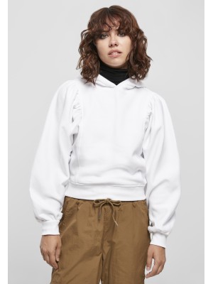 Дамски суичър в бял цвят Ladies Organic Gathering Batwing Hoody
