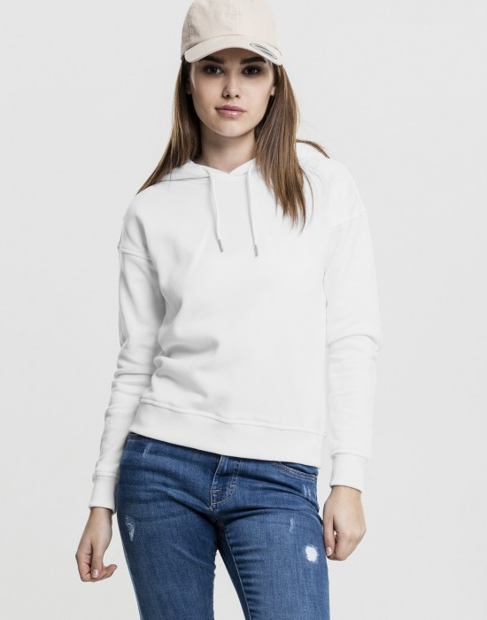 Дамски суичър в бяло Urban Classics Ladies Hoody, Жени - Lit.bg Дамски суичър в бяло Urban Classics Ladies Hoody, Жени - Lit.bg