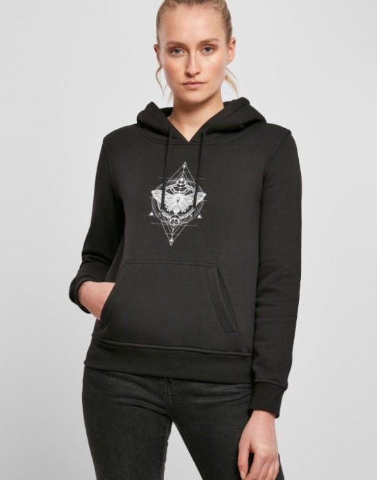 Дамски суичър в черен цвят Mister Tee Ladies Moth Hoody black, Жени - Lit.bg