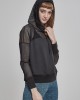 Дамски суичър в черно Urban Classics Ladies Mesh Hoody, Жени - Lit.bg