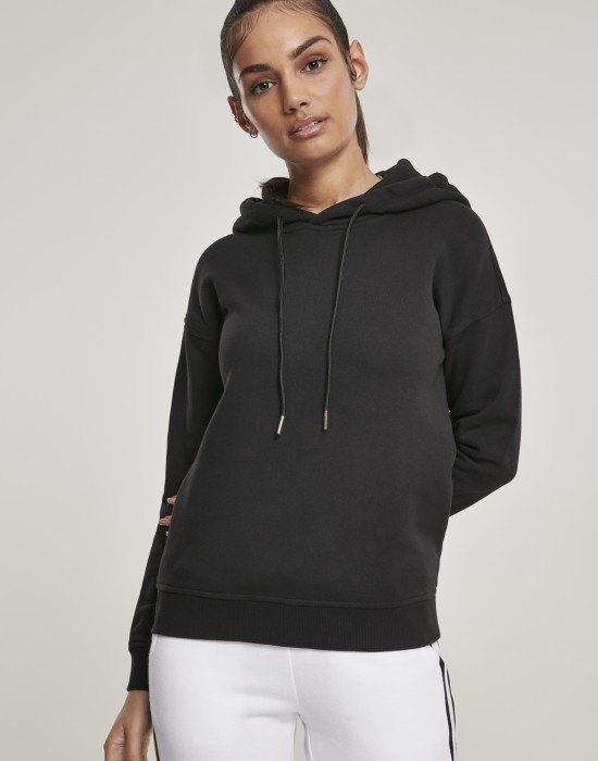 Дамски суичър в черно Urban Classics Ladies Organic Hoody, Жени - Lit.bg