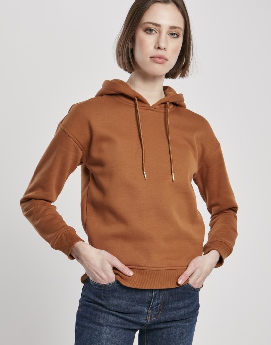 Дамски суичър в кафяво Urban Classics Ladies Hoody, Жени - Lit.bg