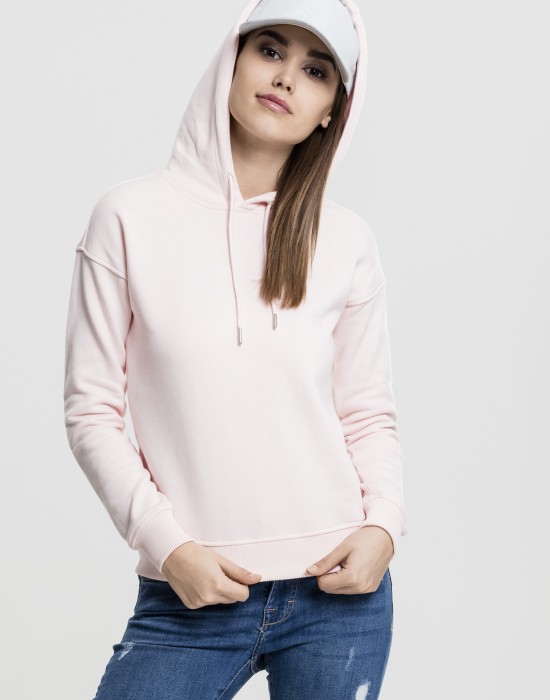 Дамски суичър в розово Urban Classics Ladies Hoody, Жени - Lit.bg Дамски суичър в розово Urban Classics Ladies Hoody, Жени - Lit.bg