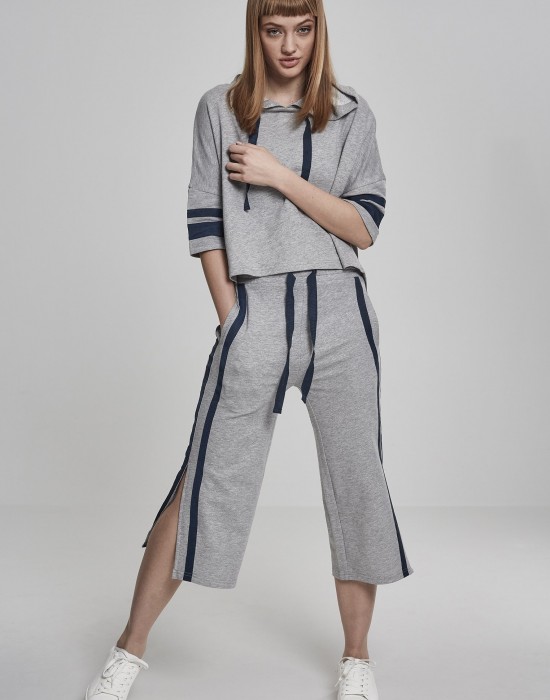 Дамски суичър в сиво Urban Classics Ladies Taped Short Sleeve Hoody, Жени - Lit.bg Дамски суичър в сиво Urban Classics Ladies Taped Short Sleeve Hoody, Жени - Lit.bg