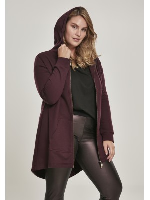 Дамски суичър в тъмночервено Urban Classics Ladies Sweat Parka