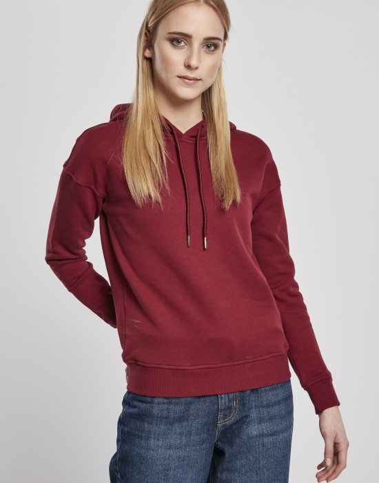 Дамски суичър в цвят бордо Urban Classics Ladies Organic Hoody, Суичъри - Lit.bg Дамски суичър в цвят бордо Urban Classics Ladies Organic Hoody, Жени - Lit.bg