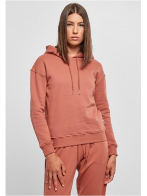 Дамски суичър в цвят праскова Urban Classics Ladies Organic Hoody