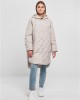 Дамско дълго яке с качулка в светлосив цвят Urban Classics Hooded Coat, Якета - Lit.bg