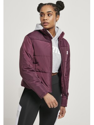 Дамско късо яке в тъмно лилав цвят Starter 