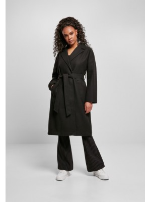 Дамско палто в черен цвят Urban Classics Ladies Oversized Classic Coat 
