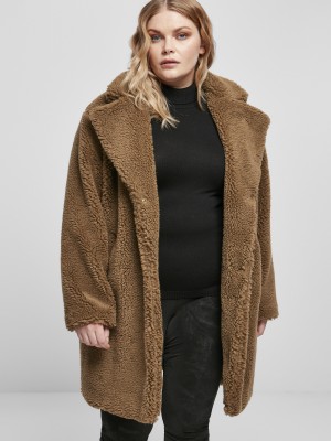 Дамско палто в кафяв цвят Ladies Oversized Coat