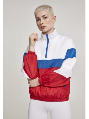 Дамско спортно горнище Urban Classics white/firered/brightblue