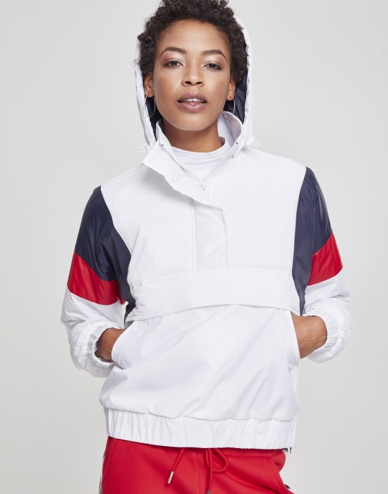 Дамско яке в бяло от Urban Classics Ladies 3-Tone Padded Pull Over, Жени - Lit.bg