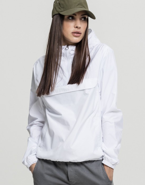 Дамско яке в бяло от Urban Classics Ladies Basic Pull Over, Жени - Lit.bg