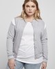 Дамско яке в сиво от Urban Classics Ladies Organic Inset College Sweat, Жени - Lit.bg