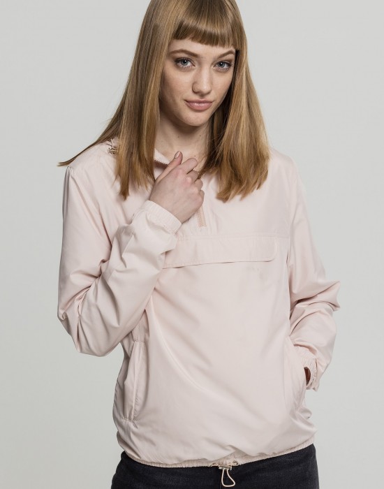 Дамско яке в светлорозово от Urban Classics Ladies Basic Pull Over, Жени - Lit.bg