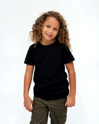 Детска изчистена тениска в черен цвят Brandit