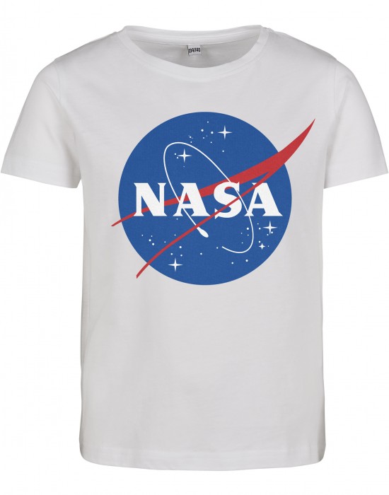 Детска тениска в бял цвят Mister Tee Kids NASA Insignia Short Sleeve, Деца - Lit.bg