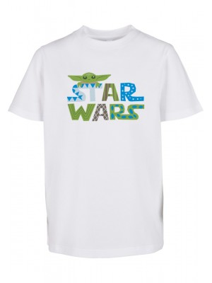 Детска тениска в бял цвят Mister Tee Star Wars Colorful 