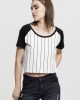 Къса дамска бейзболна тениска Urban Classics в бяло wht/blk, Жени - Lit.bg Къса дамска бейзболна тениска Urban Classics в бяло wht/blk, Жени - Lit.bg