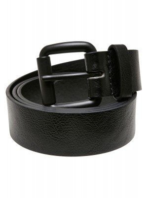 Колан в черен цвят Urban Classics Leather Casual Belt 