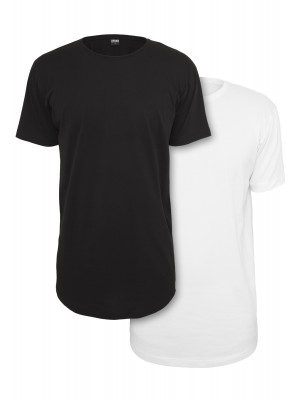 Комплект две дълги тениски в черно и бяло Urban Classics
