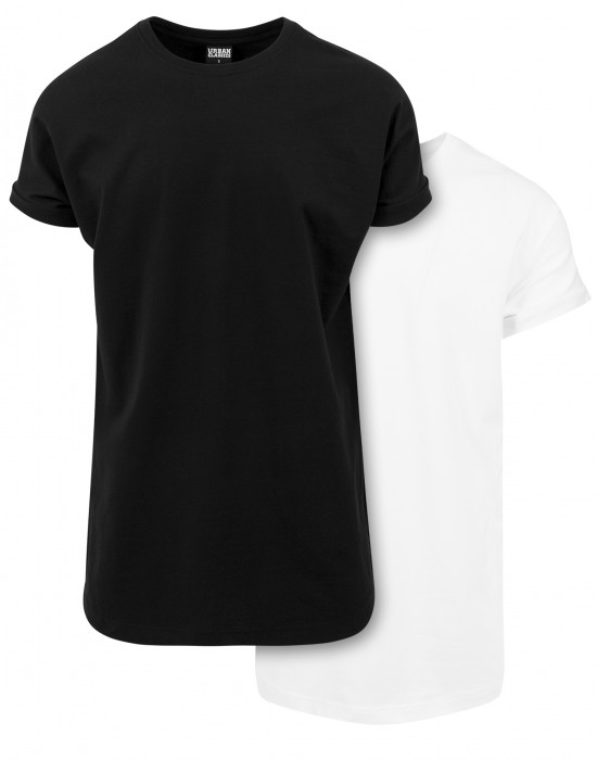 Комплект две мъжки тениски в бяло и черно Urban Classics, Тениски - Lit.bg