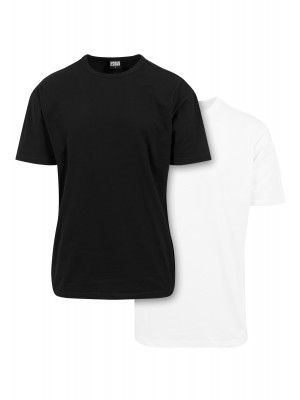 Комплект две тениски черно и бяло Urban Classics Oversized