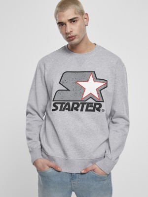 Мъжка блуза STARTER Multicolored Logo в сив цвят