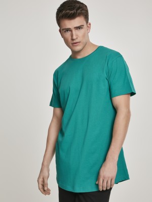 Мъжка дълга тениска в зелено Urban Classics Shaped Long 